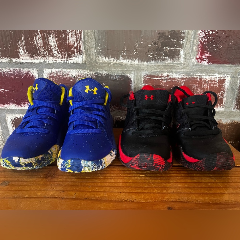 Under Armour Blue and Black Sneakers for Active Performance - 2 pair